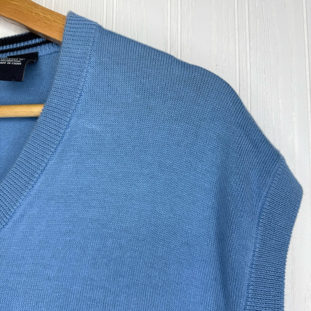 Chaps Golf Blue V-neck sweater vest size XXL - Picture 3 of 9
